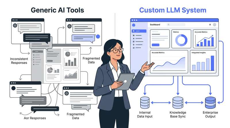 Why US Enterprises Are Moving Away From Generic AI Tools Toward Custom LLMs